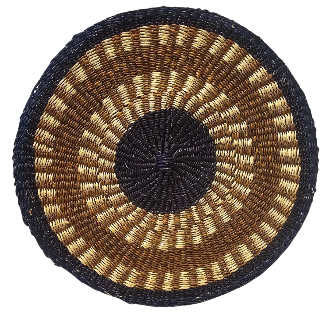 Brown and Black Bolga Place Mat
