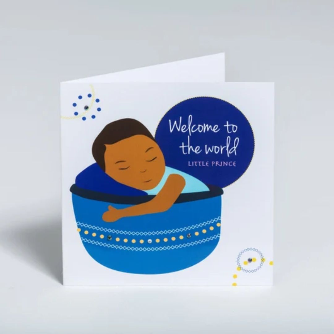 New baby boy greeting card
