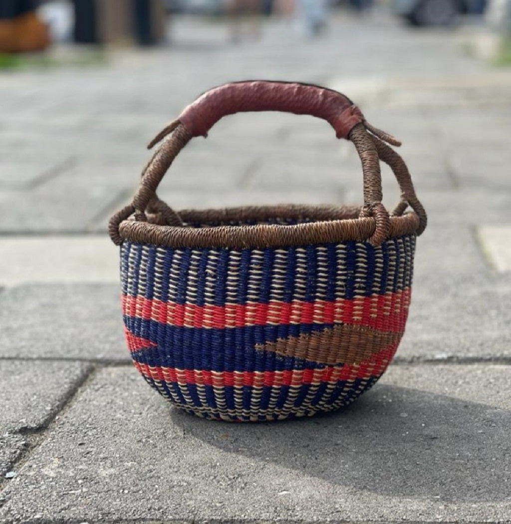 Round Bolga Basket - Small