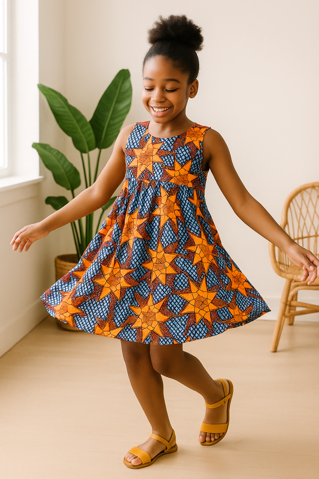 Blue  Ankara Dress
