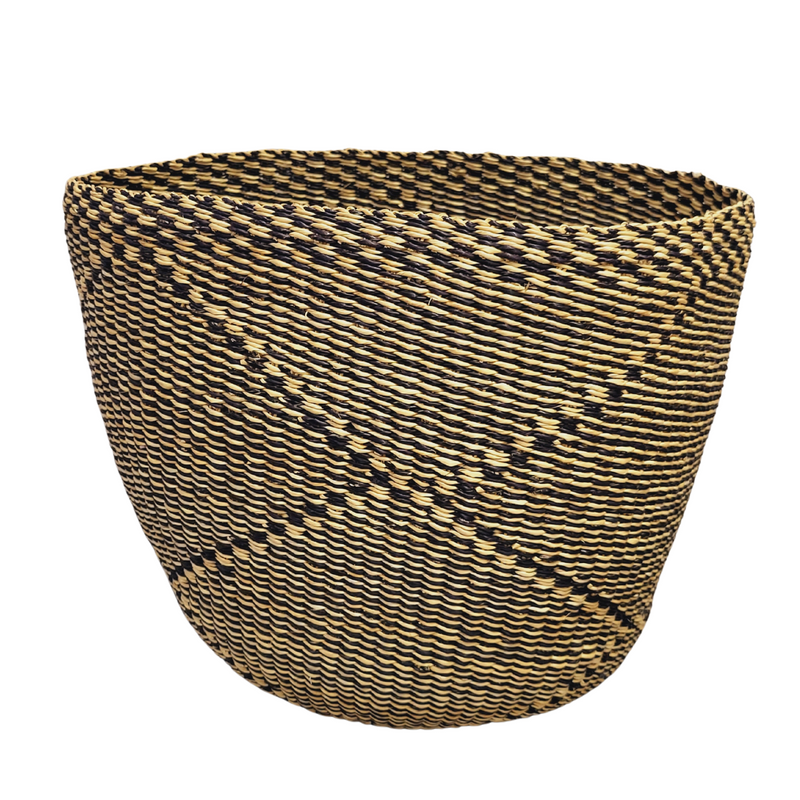 Black and Brown Bolga Plant Basket