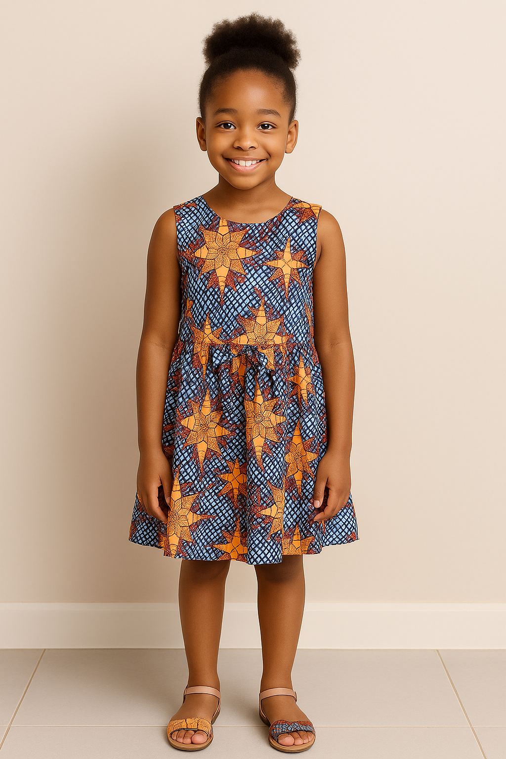 Blue  Ankara Dress