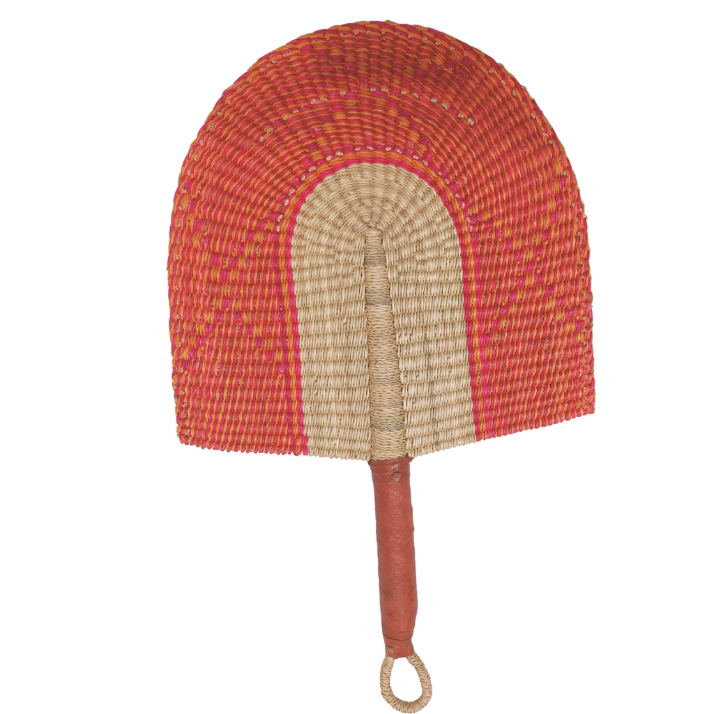 Colourful Handmade Bolga Fan