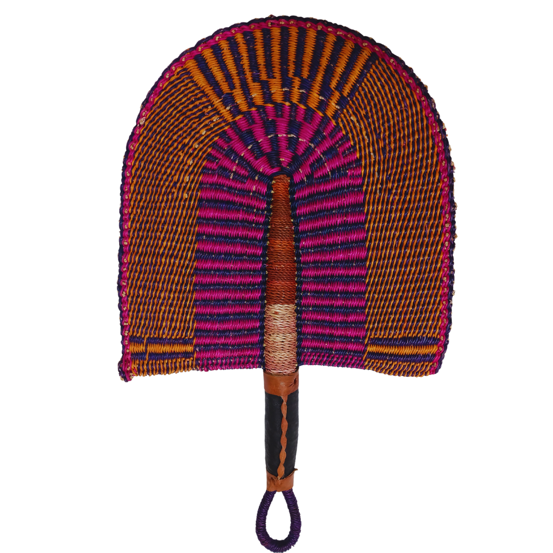 Colourful Handmade Bolga Fan