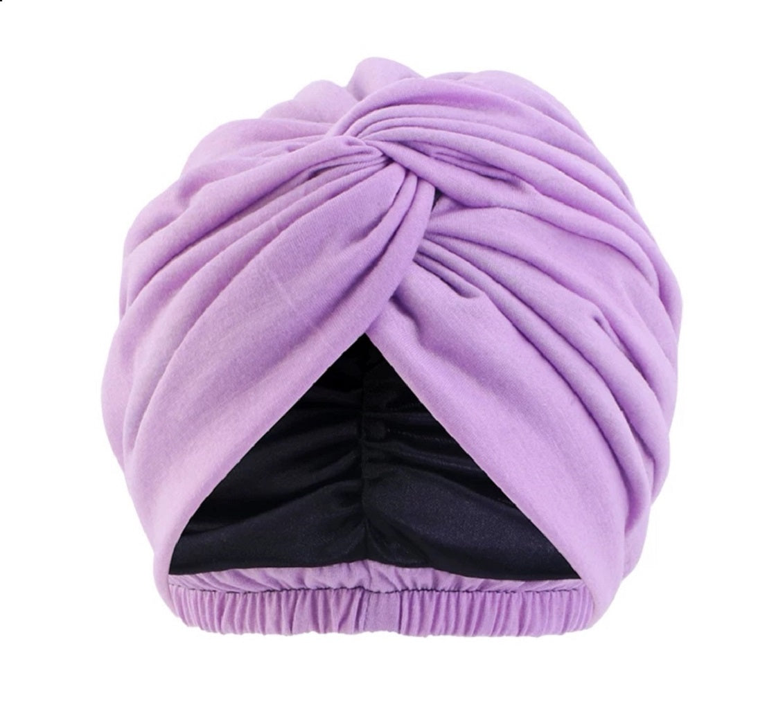 Satin Lined Headwrap | Chemo headwear | alopecia cap
