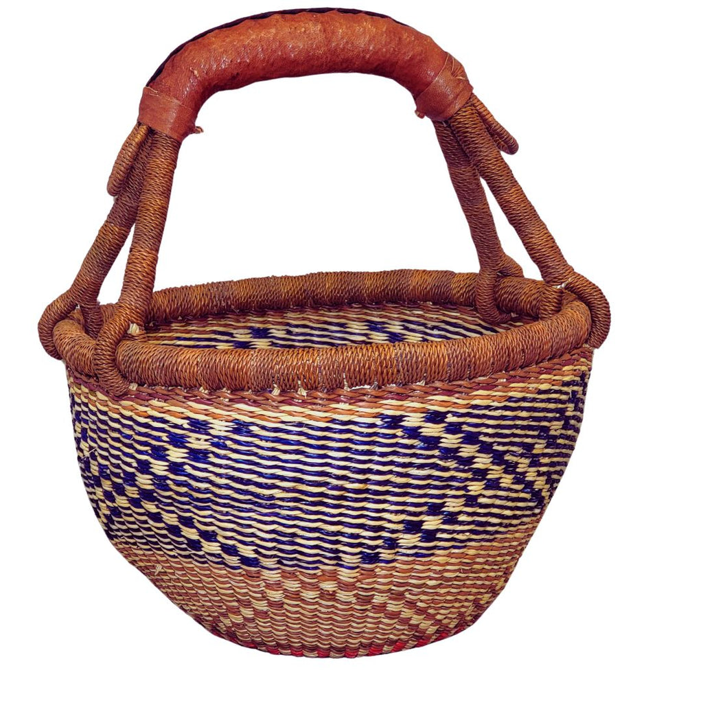 Round Bolga Basket - Small