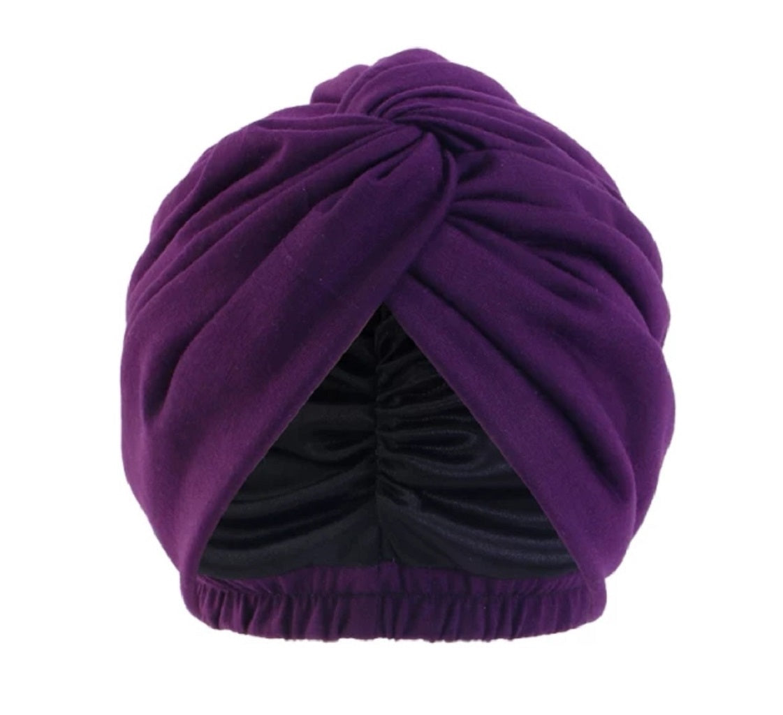 Satin Lined Headwrap | Chemo headwear | alopecia cap