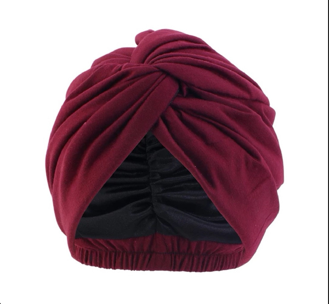 Satin Lined Headwrap | Chemo headwear | alopecia cap