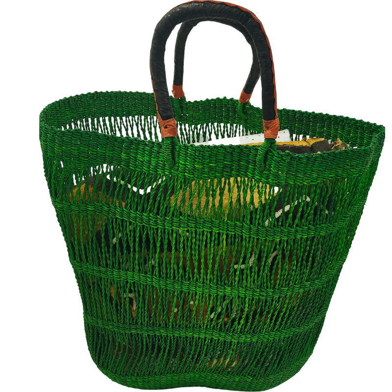 Vegan Open Weave Shopping Basket