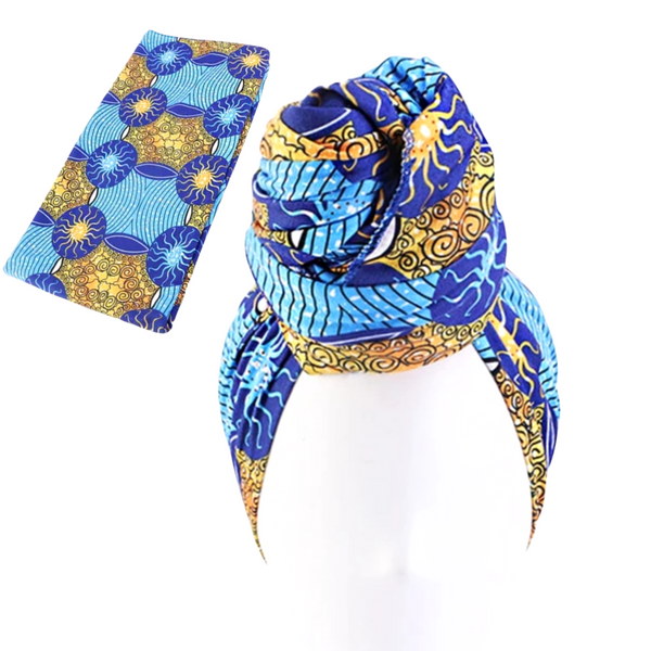 Stretchy Jersey African print Headwraps