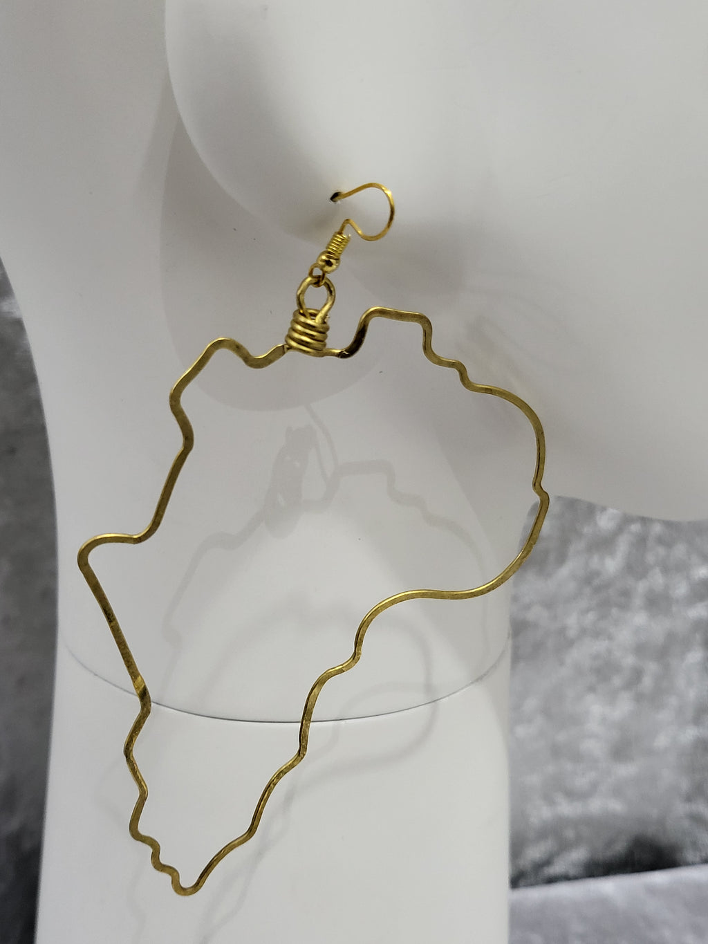Africa Map Earring