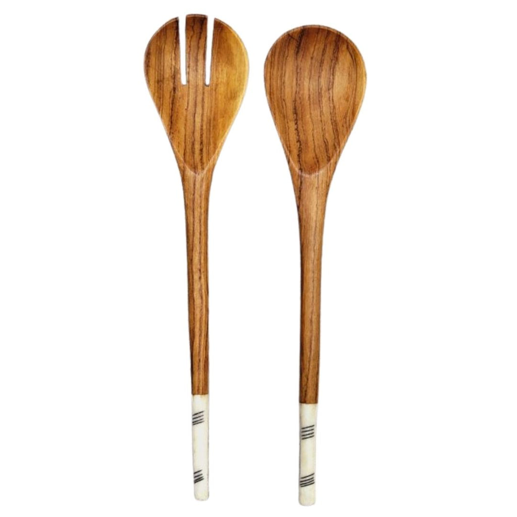 Naturally Olive Wood Salad Server Set