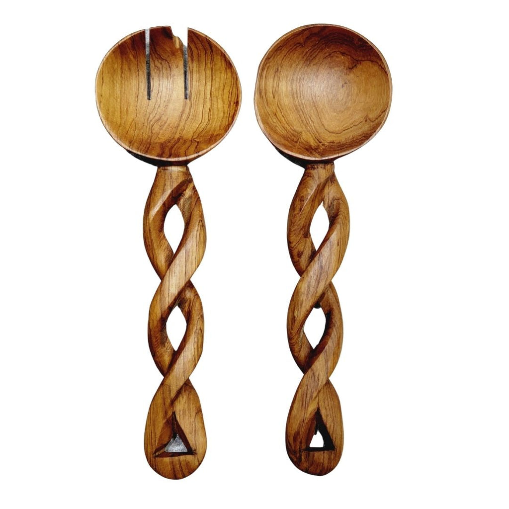 Naturally Olive Wood Salad Server Set