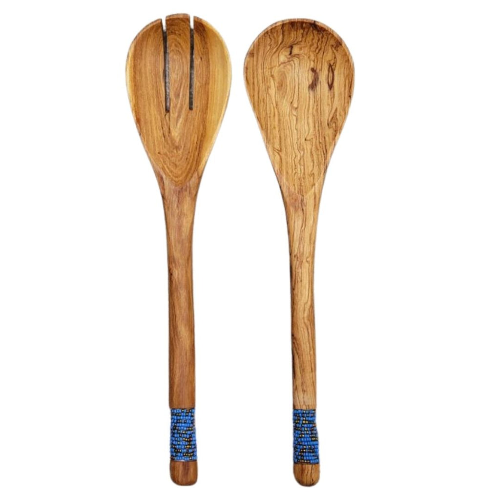 Naturally Olive Wood Salad Server Set