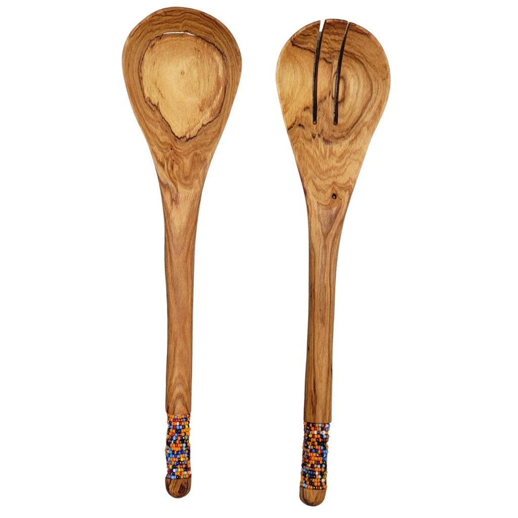 Naturally Olive Wood Salad Server Set