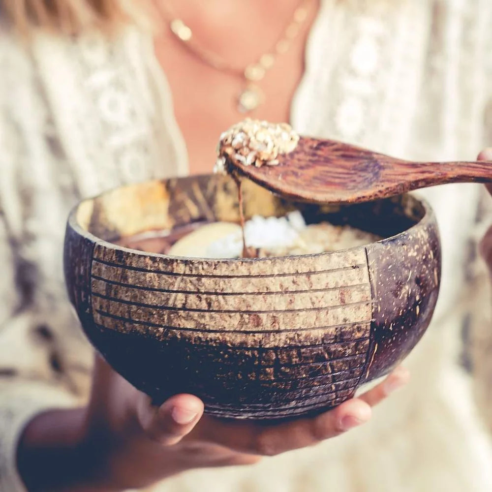 Jungle Culture Eco-friendly Coconut Bowl & Spoon Single Set
