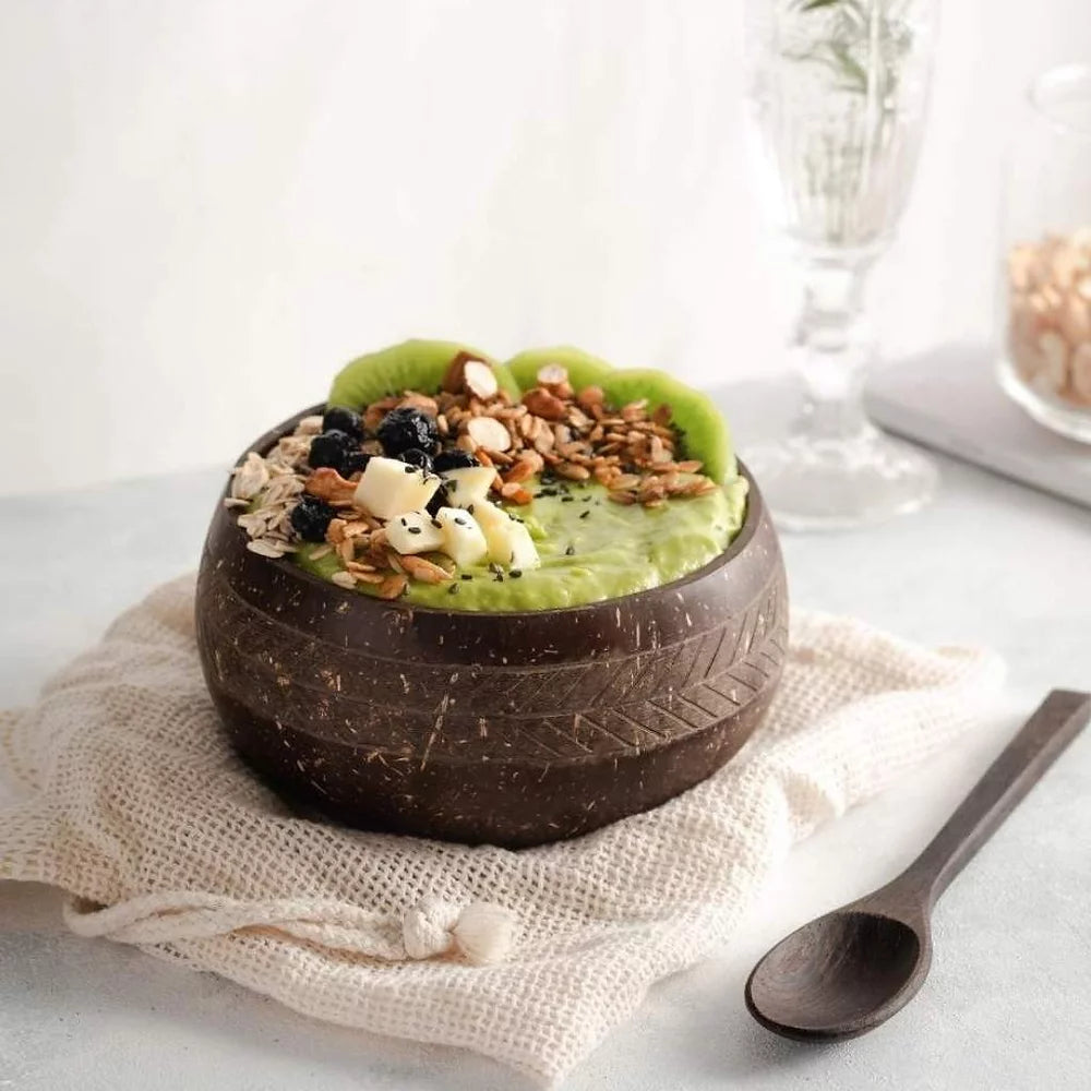 Jungle Culture Eco-friendly Coconut Bowl & Spoon Single Set