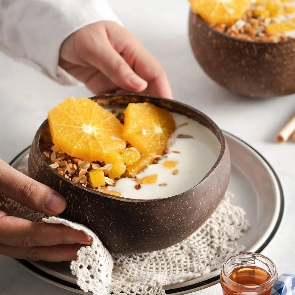 Jungle Culture Eco-friendly Coconut Bowl & Spoon Single Set