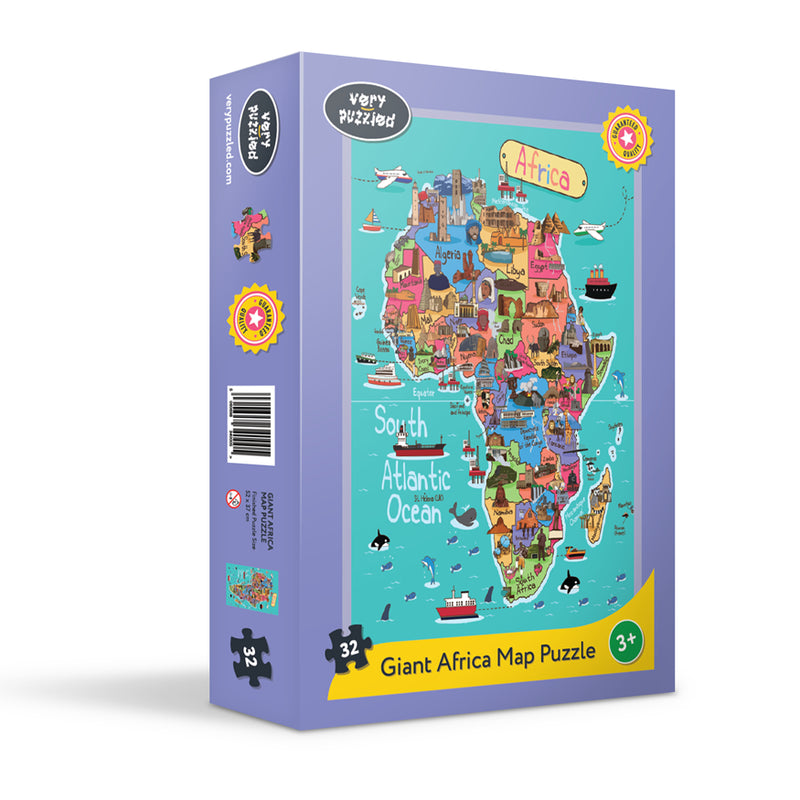 Africa Map Giant Jigsaw Puzzle
