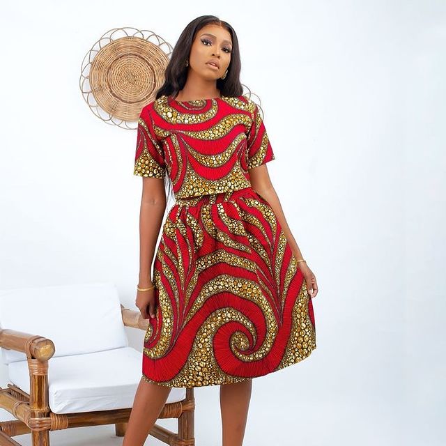 MORAYO MATCHNG TOP & SKIRT